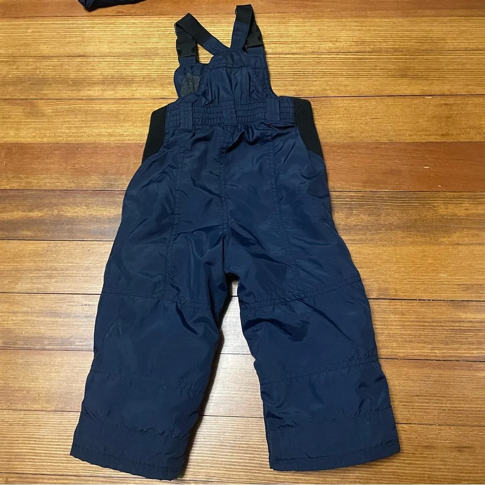 GAP Navy Puffer Jacket with Navy Snow Overalls Size 18-24 Months